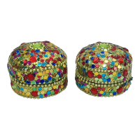 Pillendoos lakh rond goud set 2