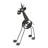 Beeld metaal giraf staand naturel