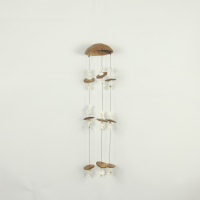 Mobiel kokosnoot/schelp discs