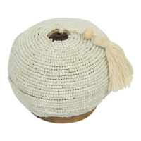 Offermand kralen wit