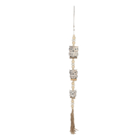 Hanger hout uilen wit