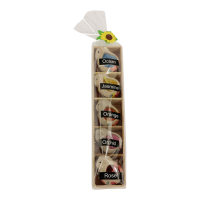 Geschenkbox mit Kerzen Katze Mini 5er Set