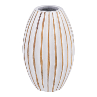 Vaas hout strepen wit