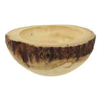 Schaal hout schors rondom L