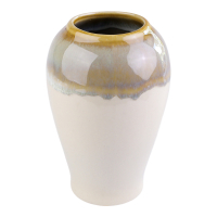 Vaas keramiek dip glazuur hoog beige