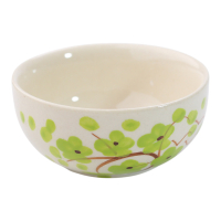 Schaal keramiek bloesem groen XS