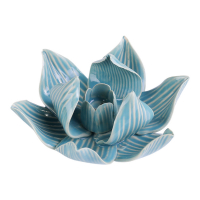 Wierookhouder keramiek lotus blauw