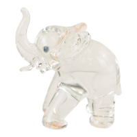 Statue glass elephant standing