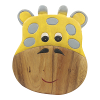 Krukje hout giraf geel