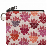 Portemonnee Dhaka print 2 rood