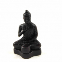 Decoratie beeld van polystone boeddha met kom