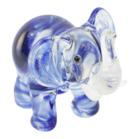 Beeld glas olifant blauw