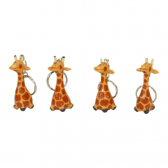 Sleutelhanger hout giraf
