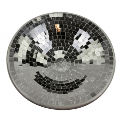 Schaal mozaiek zwart glitter XL