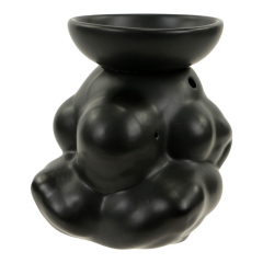 Oliebrander terracotta yogi man zwart