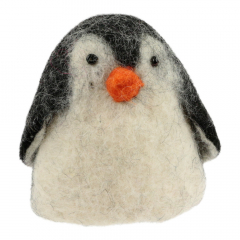 Eierwarmer van vilt pinguin