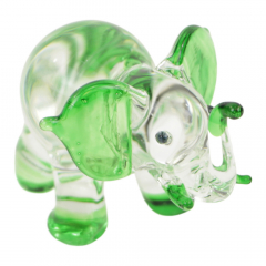 Olifant van glas groen