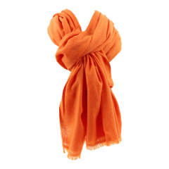 Sjaal wol mix oranje