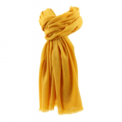 Sjaal wol mix geel