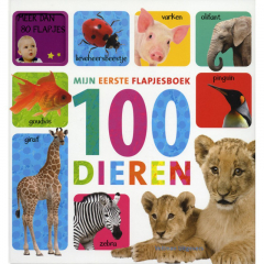 Mijn eerste flapjesboek 100 dieren (12 pag. gebonden)