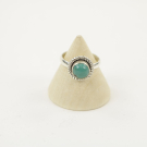 Ring zilver Mt. 8/57 Turquoise MQS08