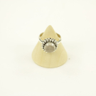 Ring zilver Mt. 6/52 Rozenkwarts MN01