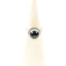 Ring, Silber, Mt. 7/55 Schwarzer Onyx M0443