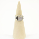 Ring zilver Mt. 7/55 Maansteen MN17