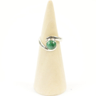 Ring zilver Mt. 7/55 Malachiet MQS20