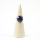 Ring zilver Mt. 8/57 Lapis Lazulli RAJ2