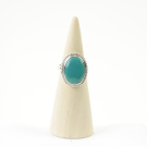 Ring zilver Mt. 7/55 Turquoise RAJ2