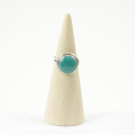 Ring zilver Mt. 9/60 Turquoise RAJ2_R