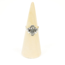 Ring zilver Mt. 9/60 Labradoriet HAS10
