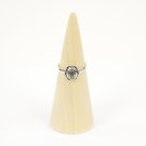 Ring zilver Mt. 8/57 Labradoriet HAS279