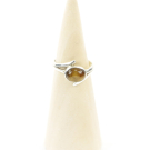 Ring zilver Mt. 7/55 Tijgeroog MQS158a