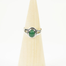 Ring, Silber, Mt. 54/17¼, Malachit_HR22