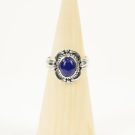Ring zilver Mt. 10/62 Lapis Lazulli HAS53
