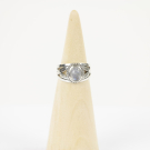Ring zilver Mt. 8/57 Maansteen HAS149