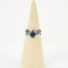 Ring zilver Mt. 9/60 Lapis Lazulli HR149