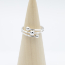 Ring zilver Mt. 9/60 Draad RB017