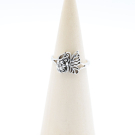 Ring Silber Mt. 9/60 Flower&Butterfly SP3100