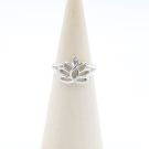 Ring zilver Mt. 6/52 Lotus SP5605