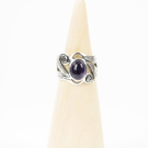 Ring zilver Mt. 8/57 Amethist HAS33