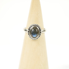 Ring zilver Mt. 7/55 Labradoriet HAS44
