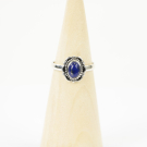 Ring zilver Mt. 6/52 Lapis Lazulli HAS119