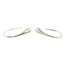 Oorhanger, druppel, zilver E014