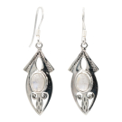 Oorhanger, zilver, Maansteen, HAS71