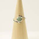 Ring zilver Mt. 8/57 Turquoise MN21