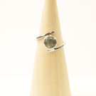 Ring zilver Mt. 9/60 Labradoriet MQS21