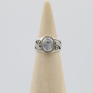 Ring zilver Mt. 6/52 Maansteen HAS116